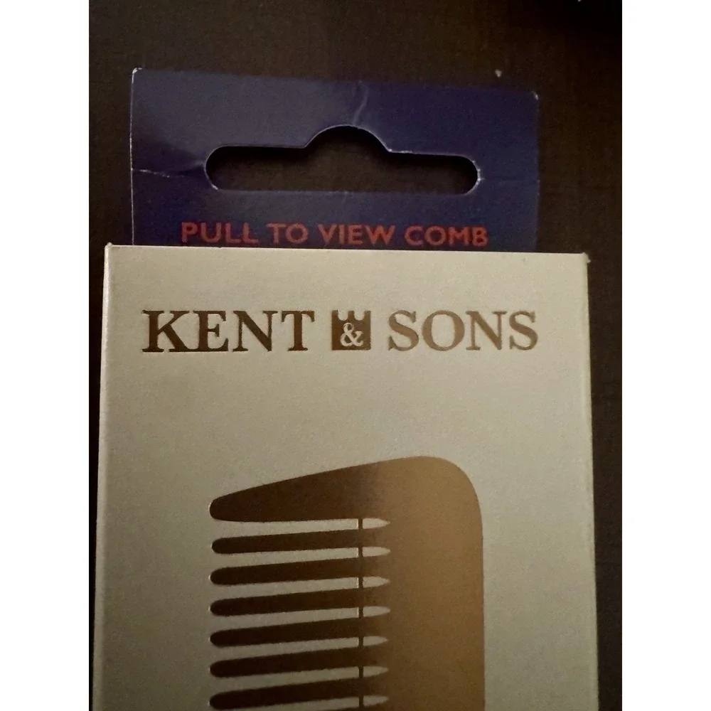 Kent England R5T - Handmade ‎ Toothed Pocket Comb Sawcut New Box